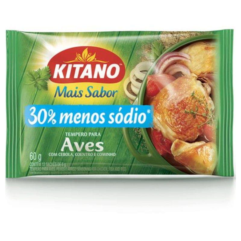 TEMPERO KITANO MAIS SABOR 60G AVES