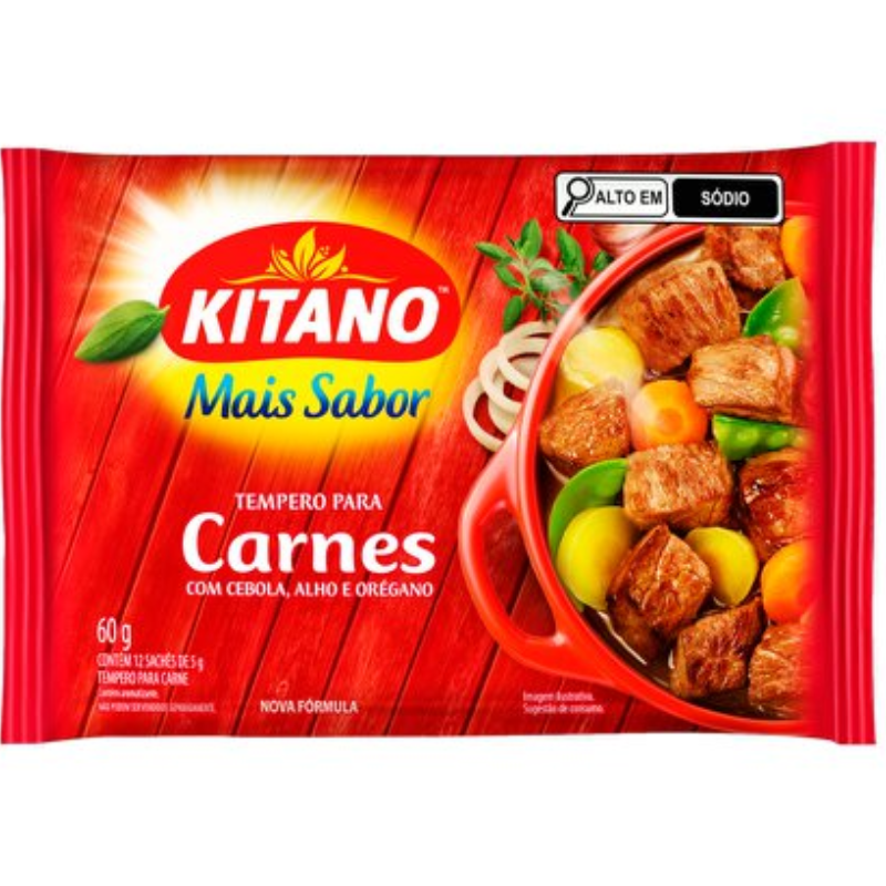TEMPERO KITANO MAIS SABOR 60G CARNES