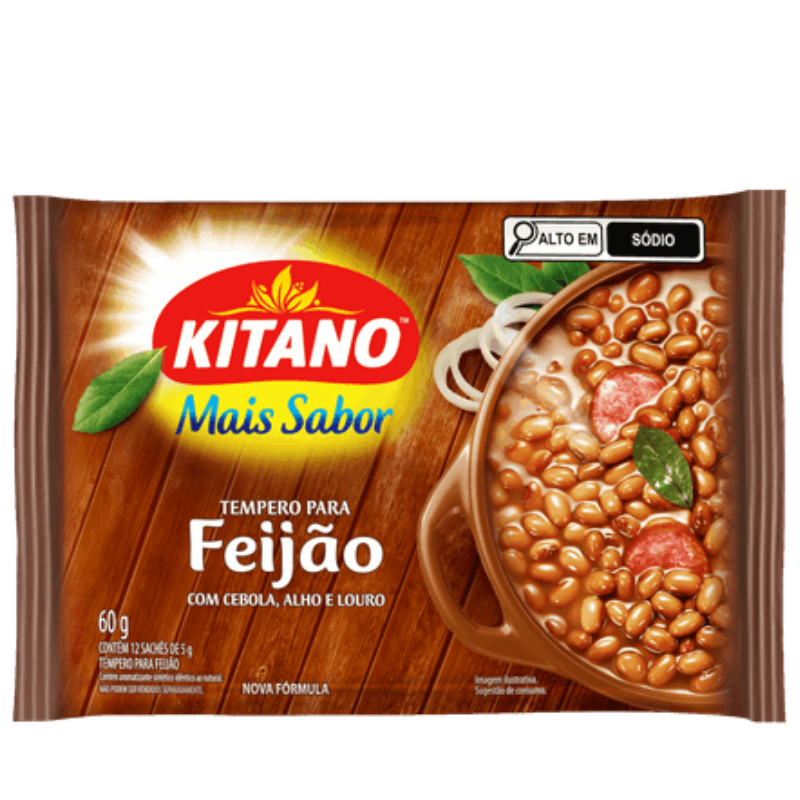 Tempero Kitano Mais Sabor 60g Feijão