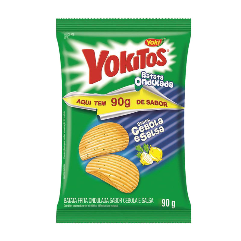 Batata Ondulada Yoki 90g Cebola e Salsa