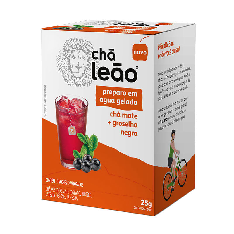 Chá Leão Gelado Mate Groselha Negra 25g