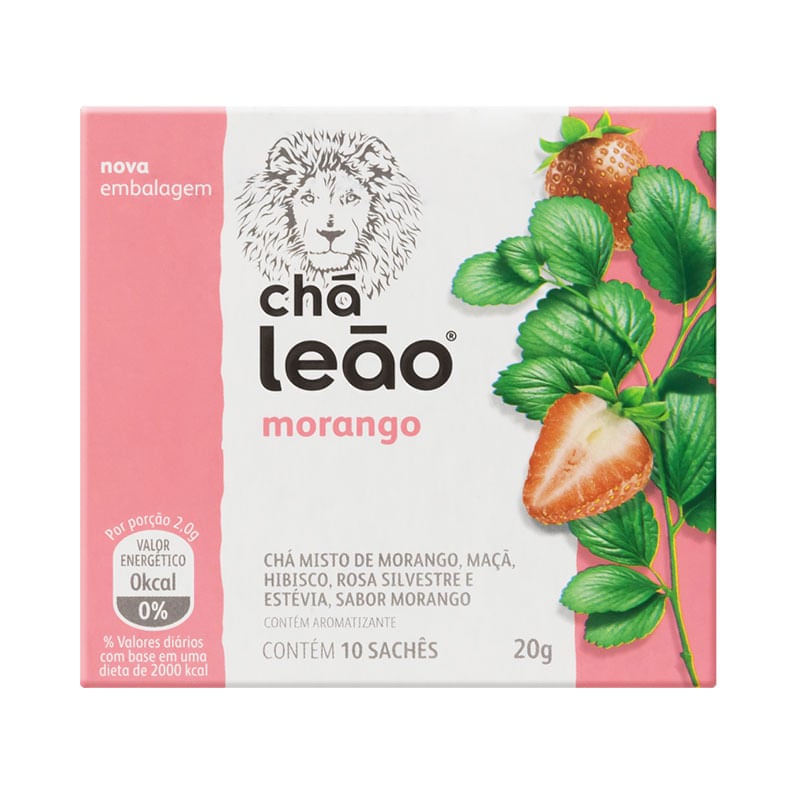Chá Leão Morango 16g
