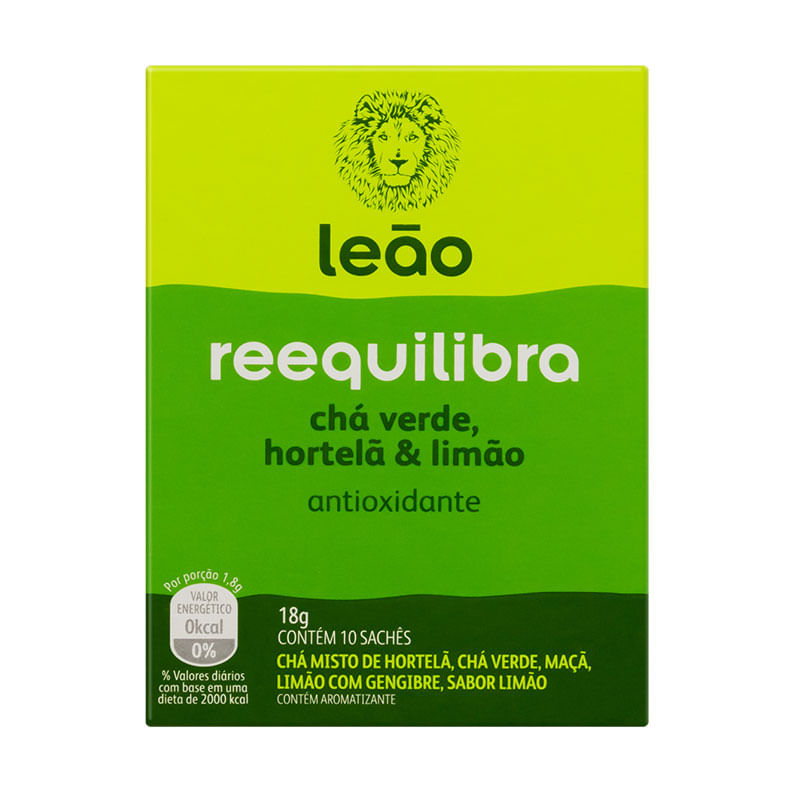Chá Leão Funcional Reequilibra 18g 