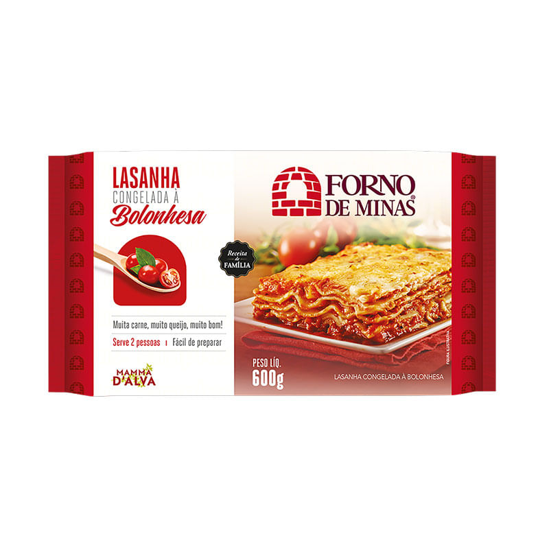 Lasanha Forno de Minas Bolonhesa 600g