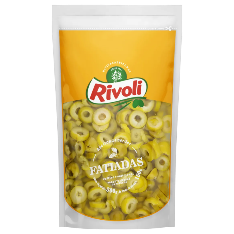 Azeitona Rivole 150g Verde Doy Pack Fatiada