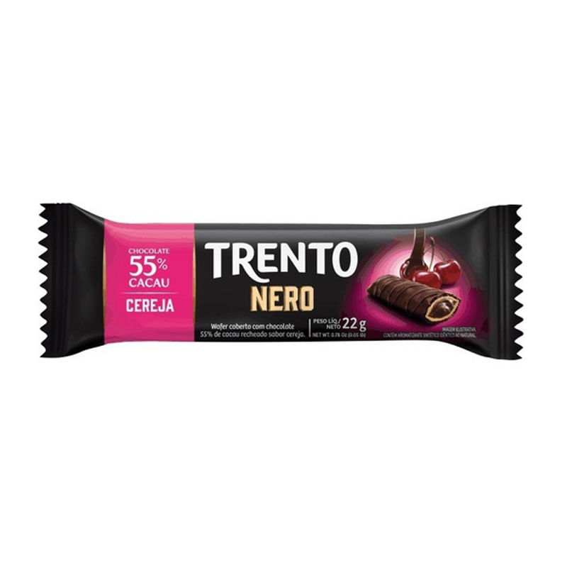 Wafer Trento Nero Cereja 22g
