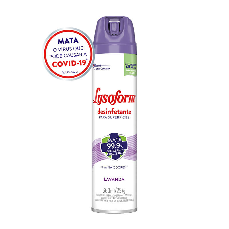 Desinfetante Aerosol Lysoform Lavanda 360ml