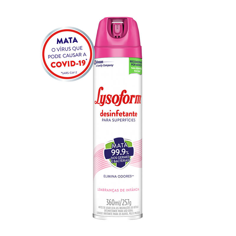 Desinfetante Aerosol Lysoform Lembranças de Infância 360ml