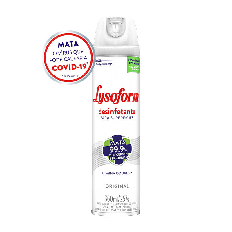 Desinfetante Aerosol Lysoform Original 360ml