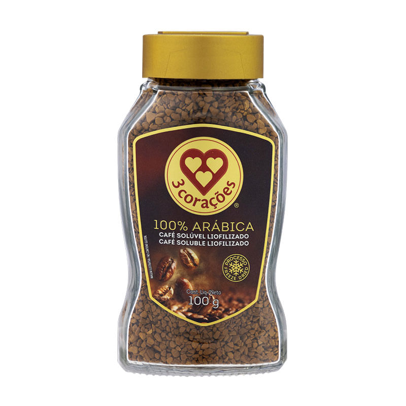 Café Solúvel Três Corações Liofilizado 100g