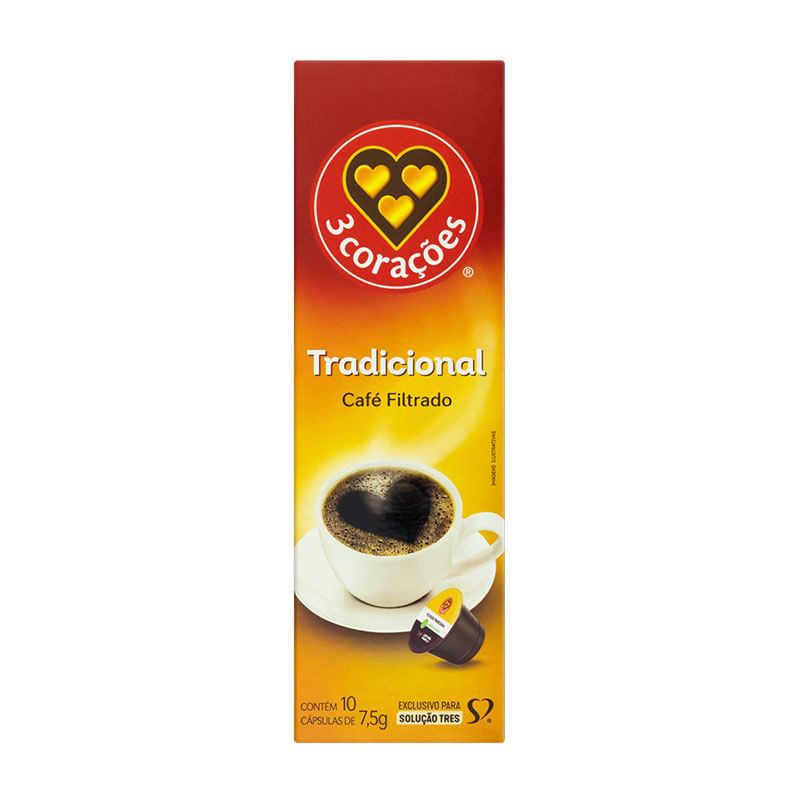 Capsula de Café Filtrado Três Tradicional 10X7,5g