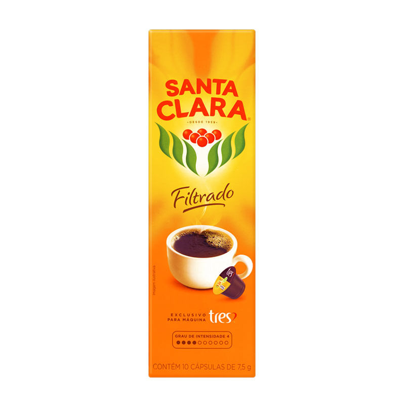Capsula Café Filtrado Santa Clara Classic 10X7,5g