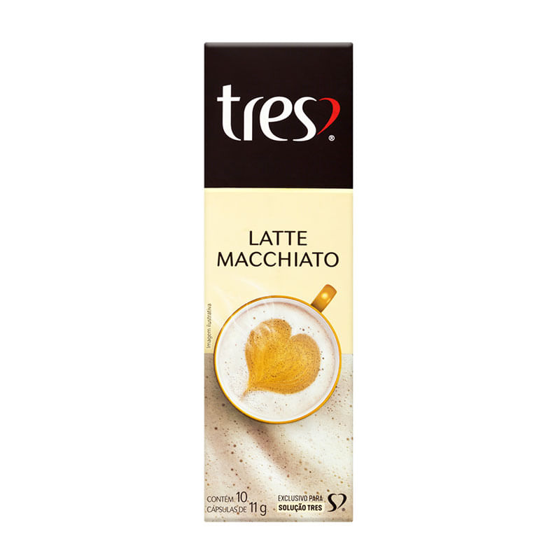 Capsula Café Três Corações Latte Macchiato 10X11g