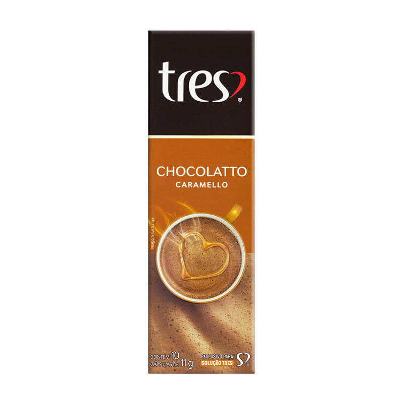 Capsula Chocolatto Três Caramelo 10X11g