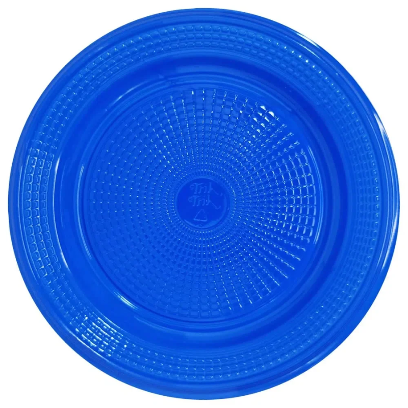 Prato Biodegradável Trik Trik 15cm Azul
