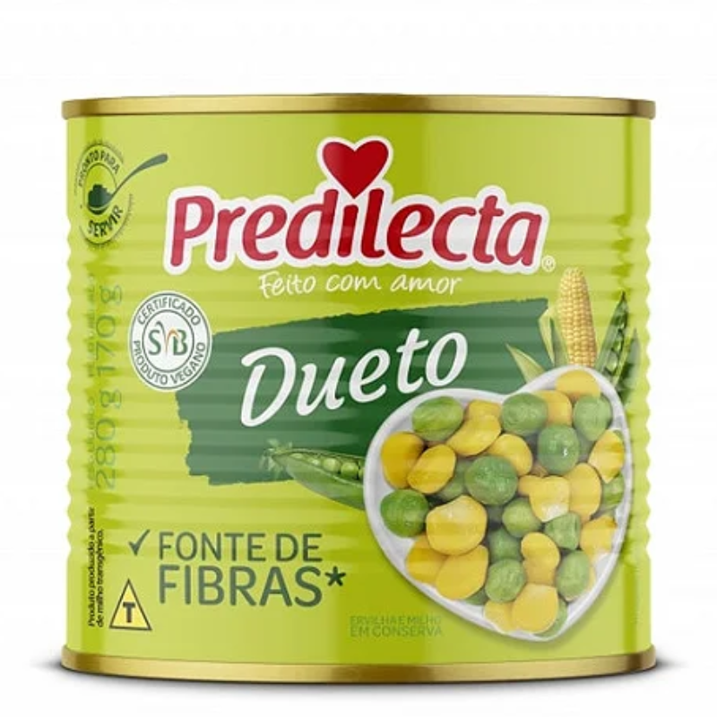 Dueto Predilecta Milho e Ervilha Lata 170g