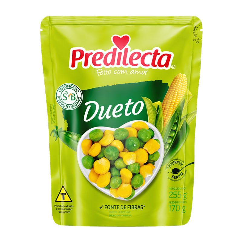 Dueto Predilecta Milho e Ervilha 170g