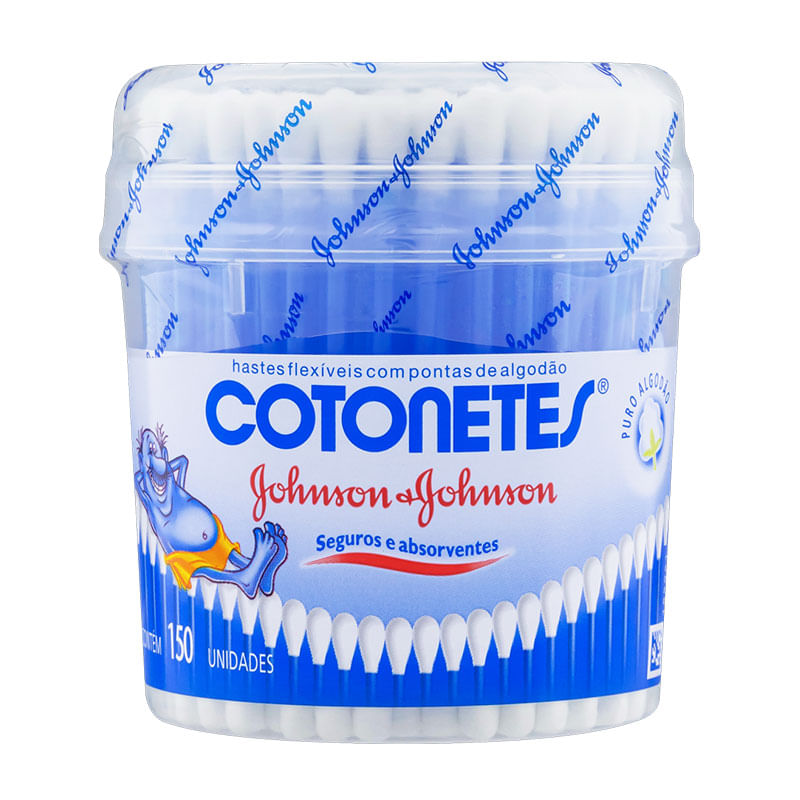 Cotonetes Hastes Flex Johnson & Johnson Pote 150un