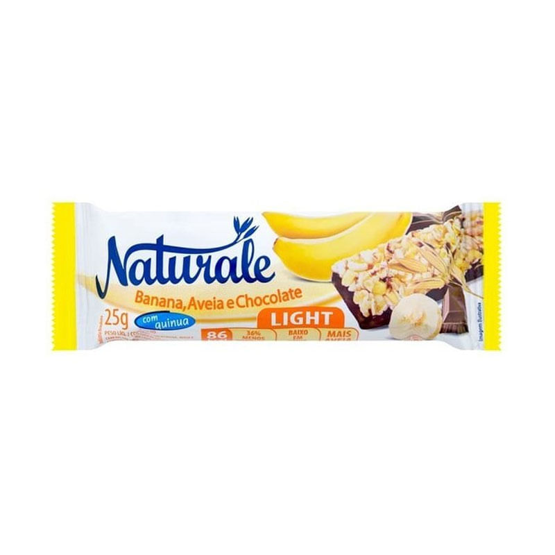 Barra Cereal Naturale Banana Aveia Chocolate 25g