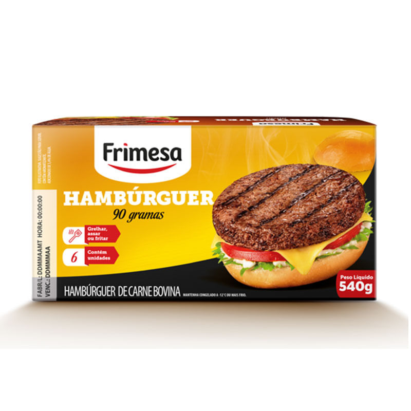 Hambúrguer Frimesa Bovino 540g