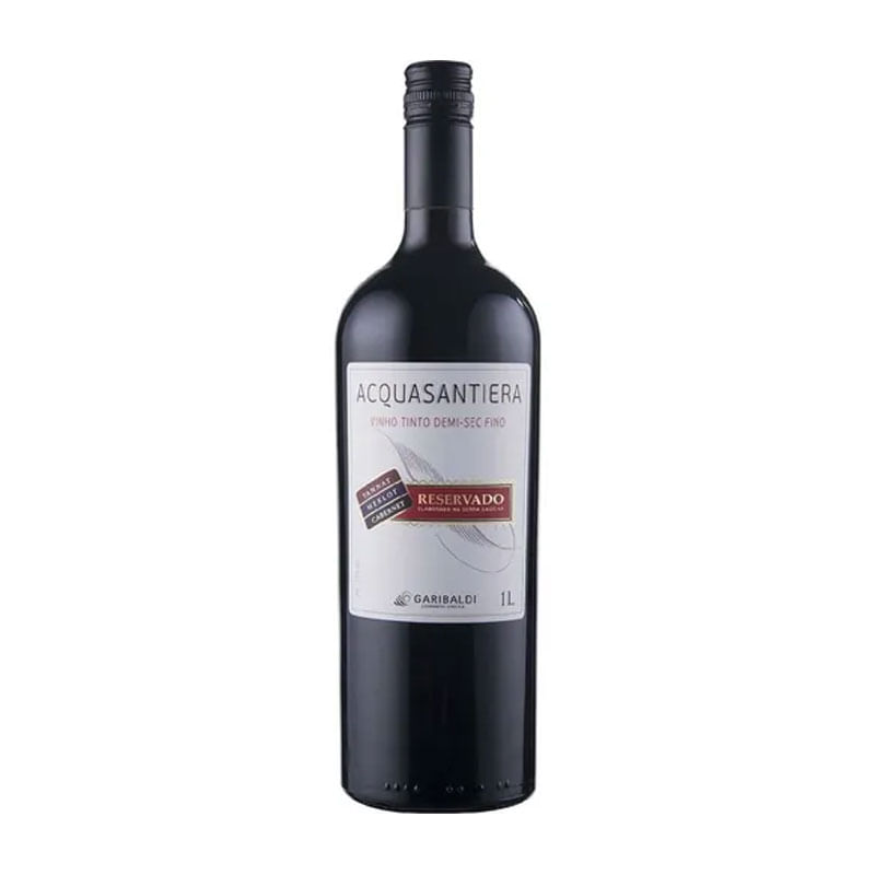 Vinho Acquasantiera Reserva Tinto Demi Seco 1L