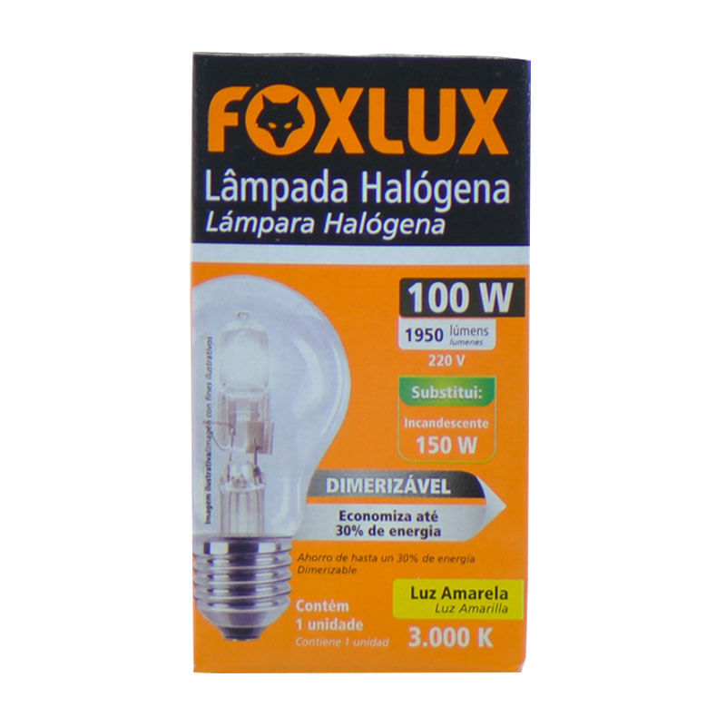 Lâmpada Halogena Class 100w HC1002