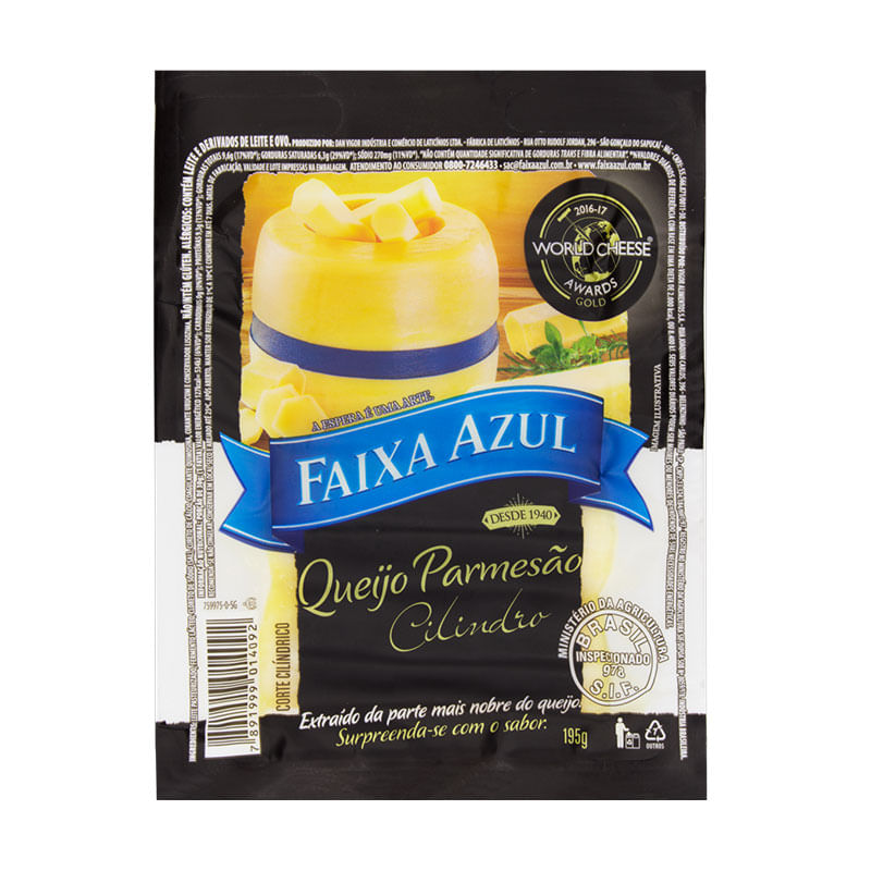 Queijo Faixa Azul Parmesão Cilindro 195g