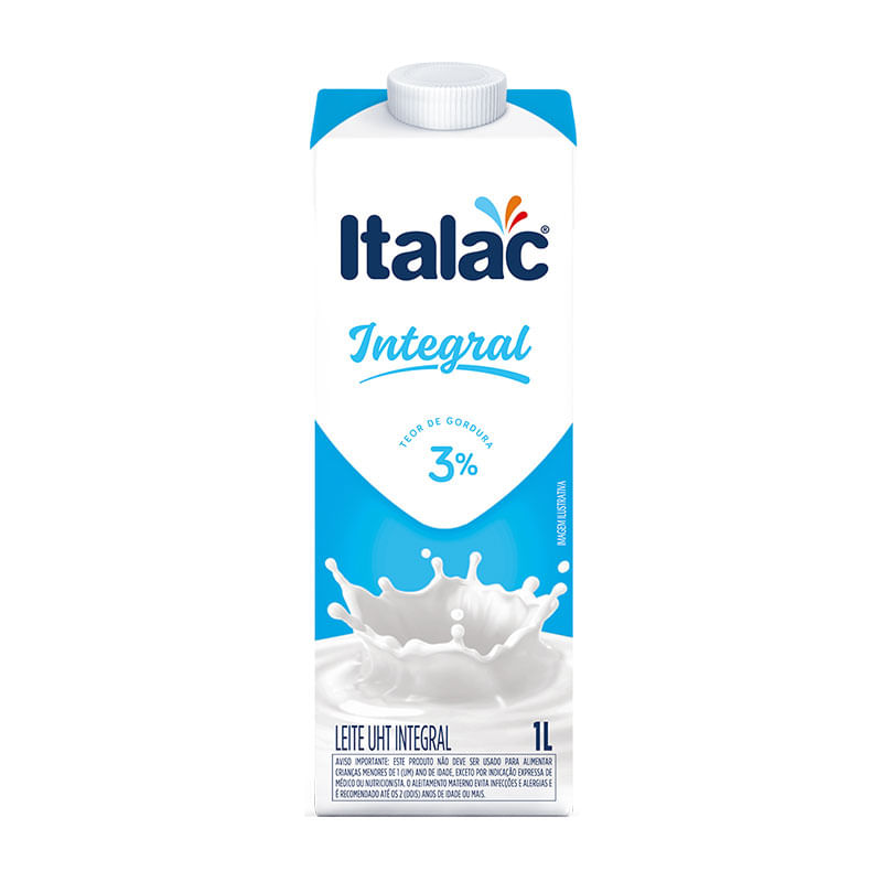 Leite Italac UHT Integral 1L