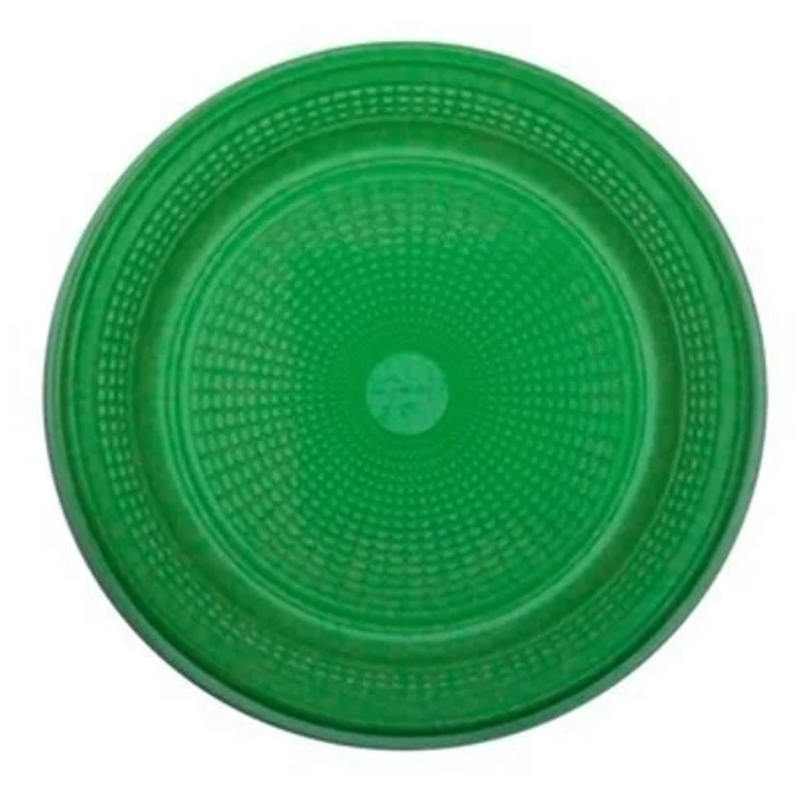 Prato Biodegradável Trik Trik 15cm Verde Escuro 10un