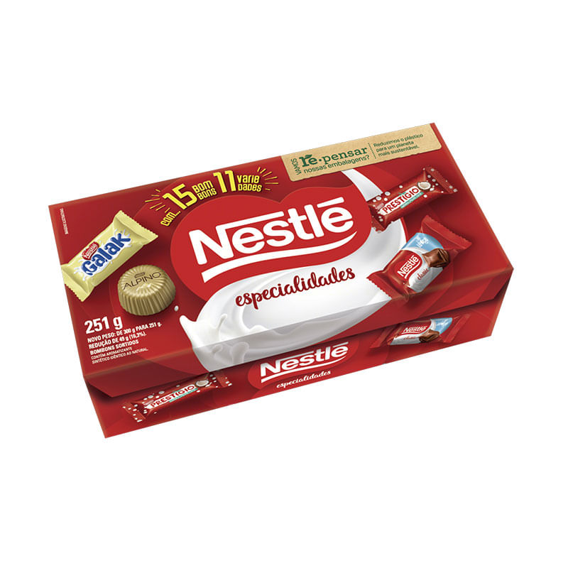 Bombons Nestlé Especialidades 251g 15un
