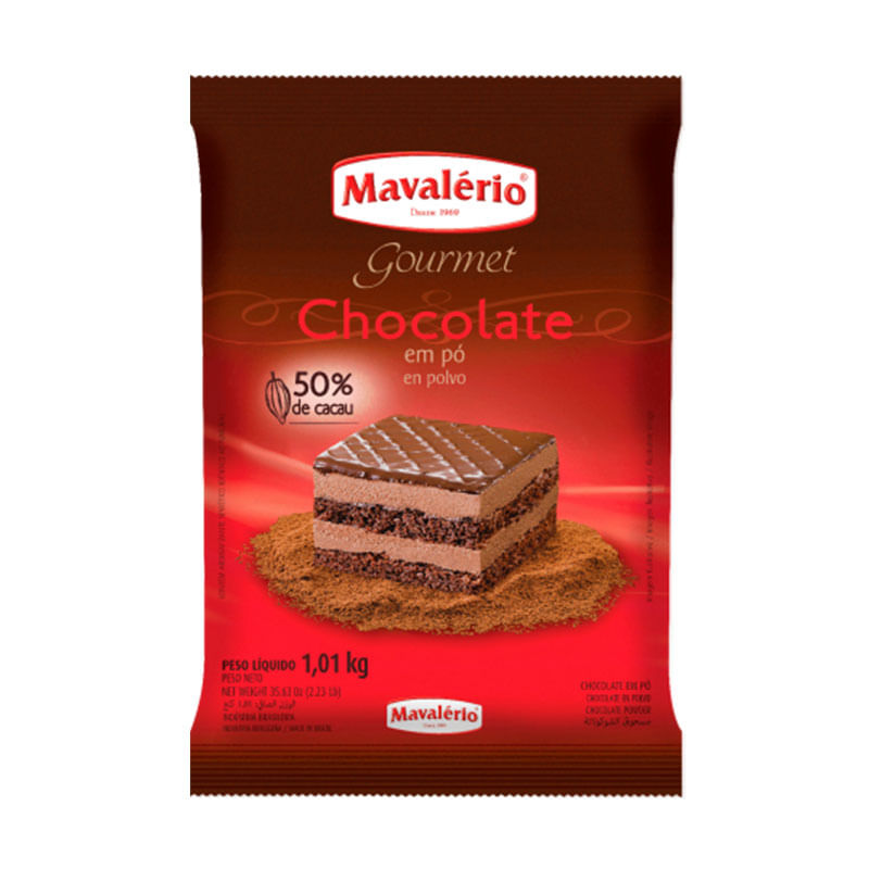 Choco em Pó Solúvel 50% Cacau Mavaléiro 1,01kg