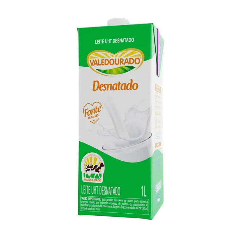 Leite Valedourado Uht Desnatado 1L