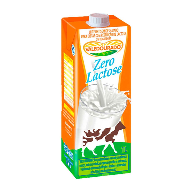 Leite Valedourado Uht Semidesnatado Zero Lactose 1L