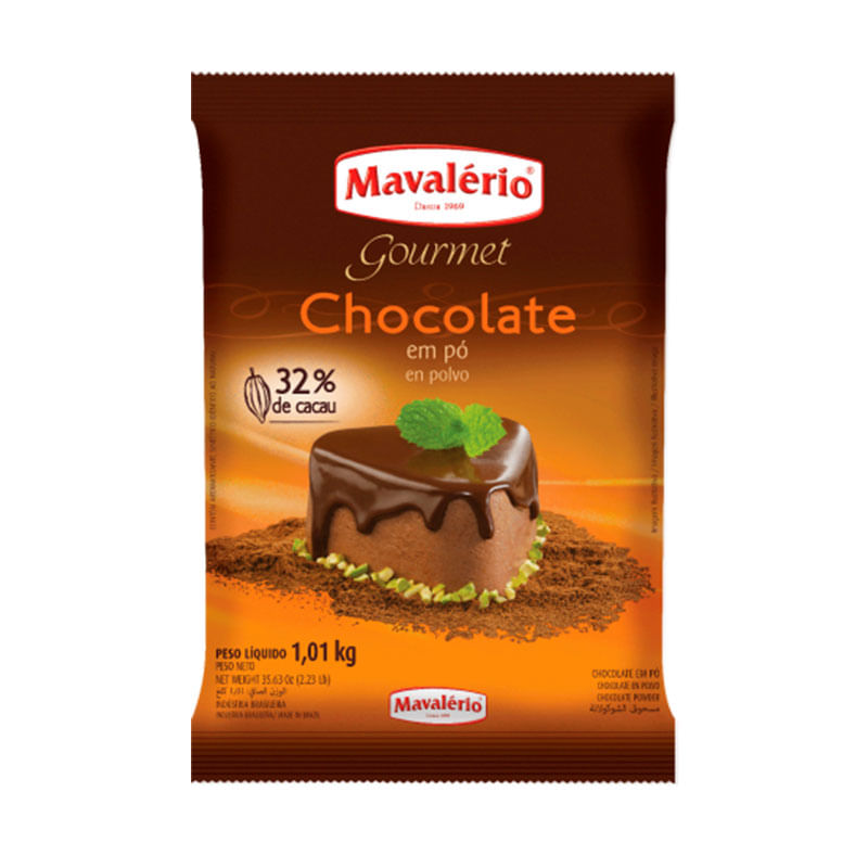 Choco em Pó Solúvel 32% Cacau Mavaléiro 1,01kg