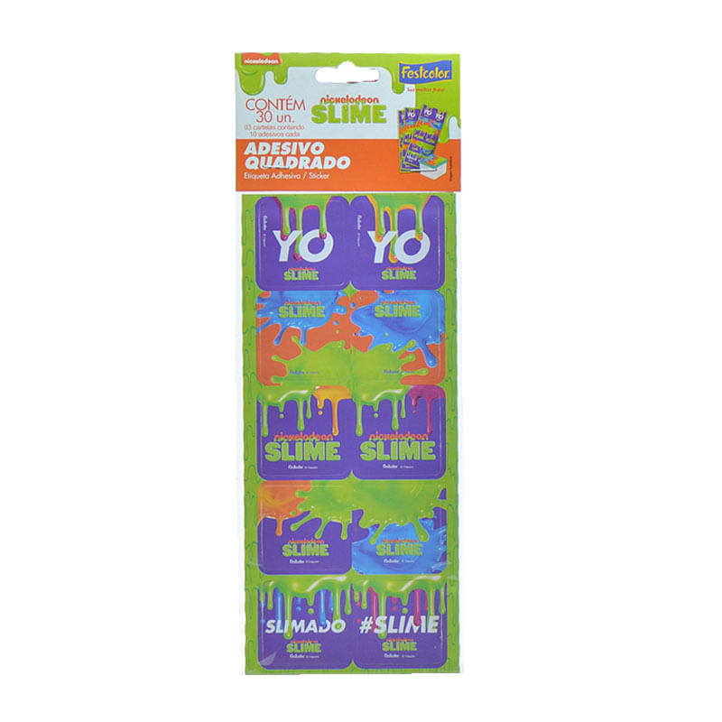 Adesivo Festcolor Quadrado Slime