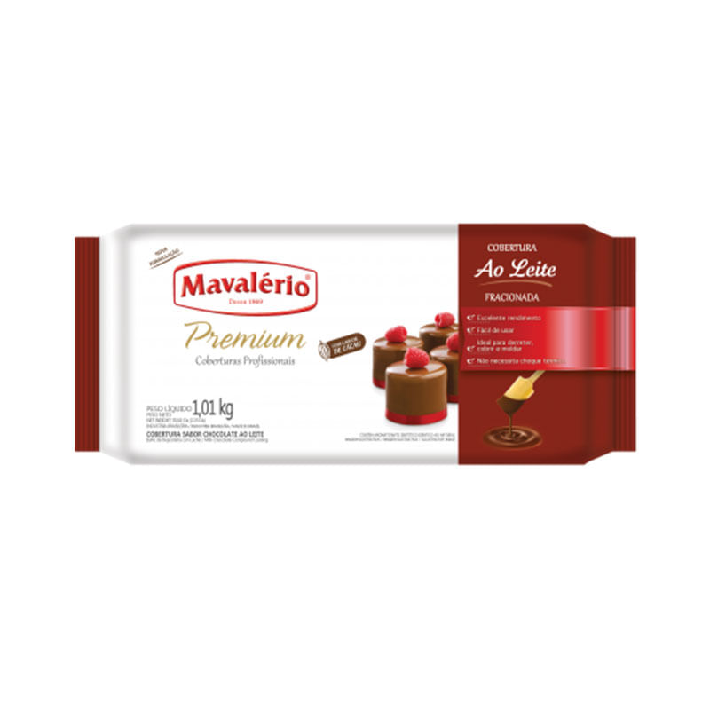 Cobertura Premium Mavaléiro Chocolate Leite 1,01kg