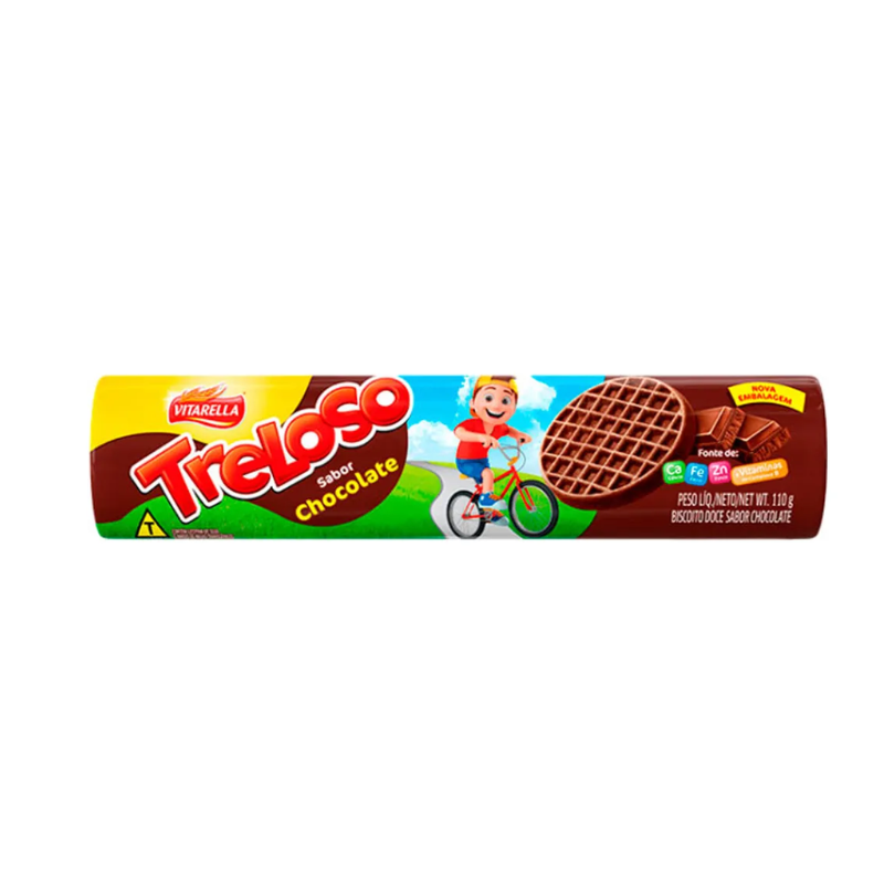 Biscoito Amanteigado Treloso 110g Chocolate
