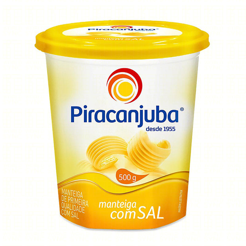 Manteiga Piracanjuba Com Sal 500g