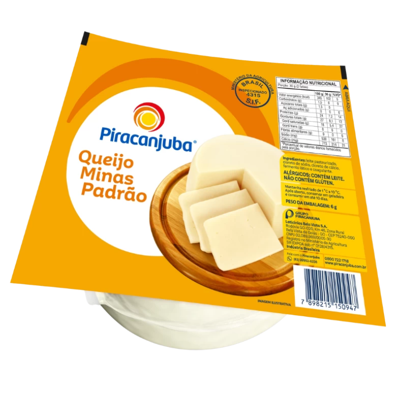 Queijo Minas Padrão Piracanjuba Pequeno kg