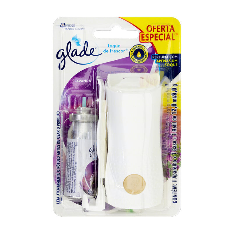 Odorizador de Ambiente Glade Toque de Frescor Lavanda 12ml