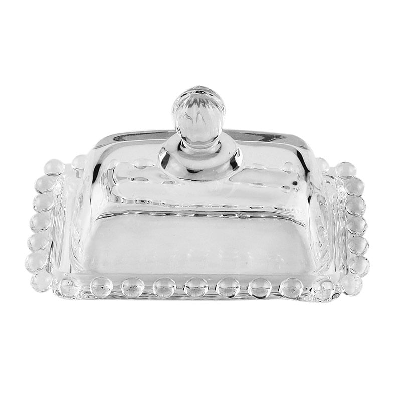 Manteigueira Cristal de Chumbo Pearl 11X7cm