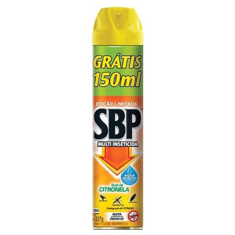 Inseticida SBP Aerossol Leve mais Pague menos Citron 450ml