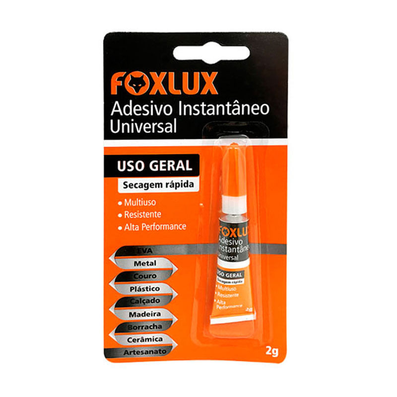 Adesivo Instatâneo 2g Blist FoxLux