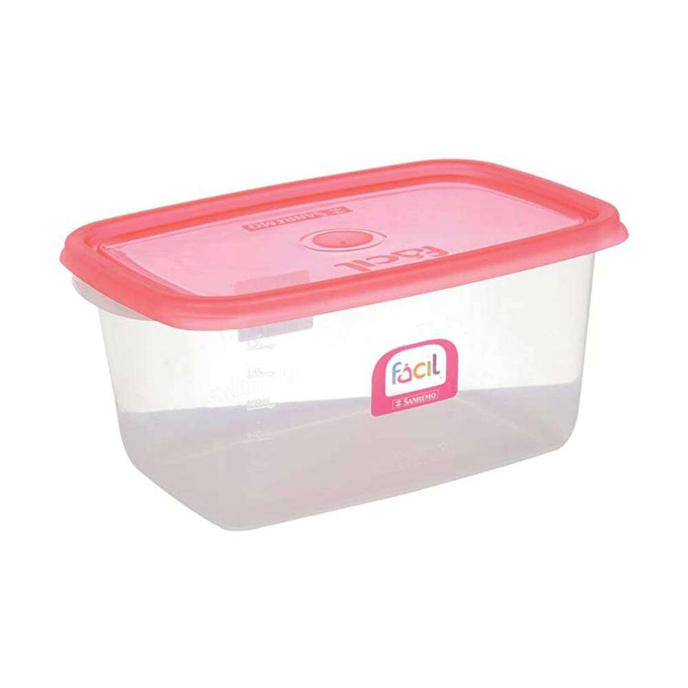 Pote Redondo de Plástico Sanremo 1,4L 185/6