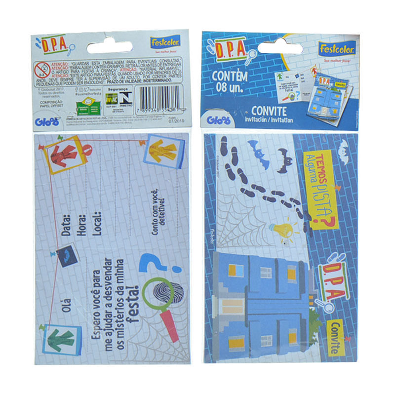 Convite Festcolor Detetives Prédio Azul 2017
