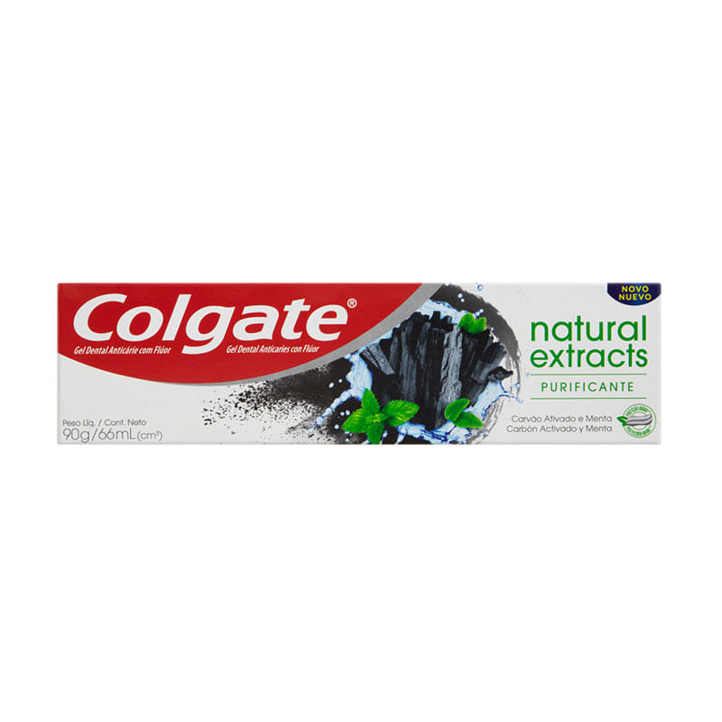 Creme Dental Colgate 90g Naturals Carvão Ativo
