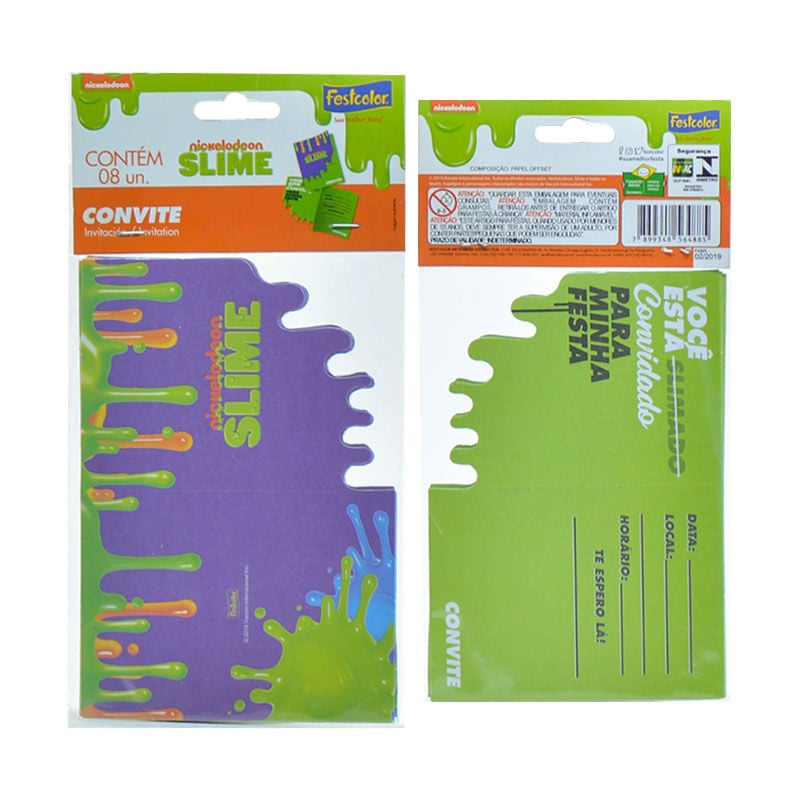 Convite Festcolor Slime