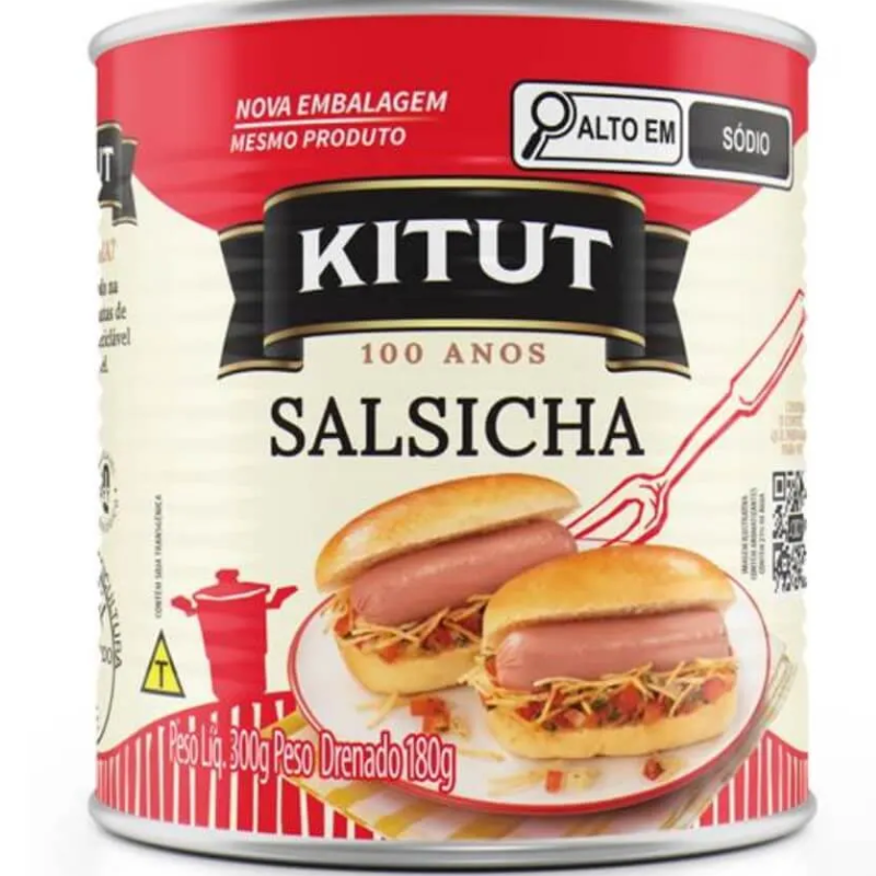 Salsicha Kitut 180g Lata Cilindro
