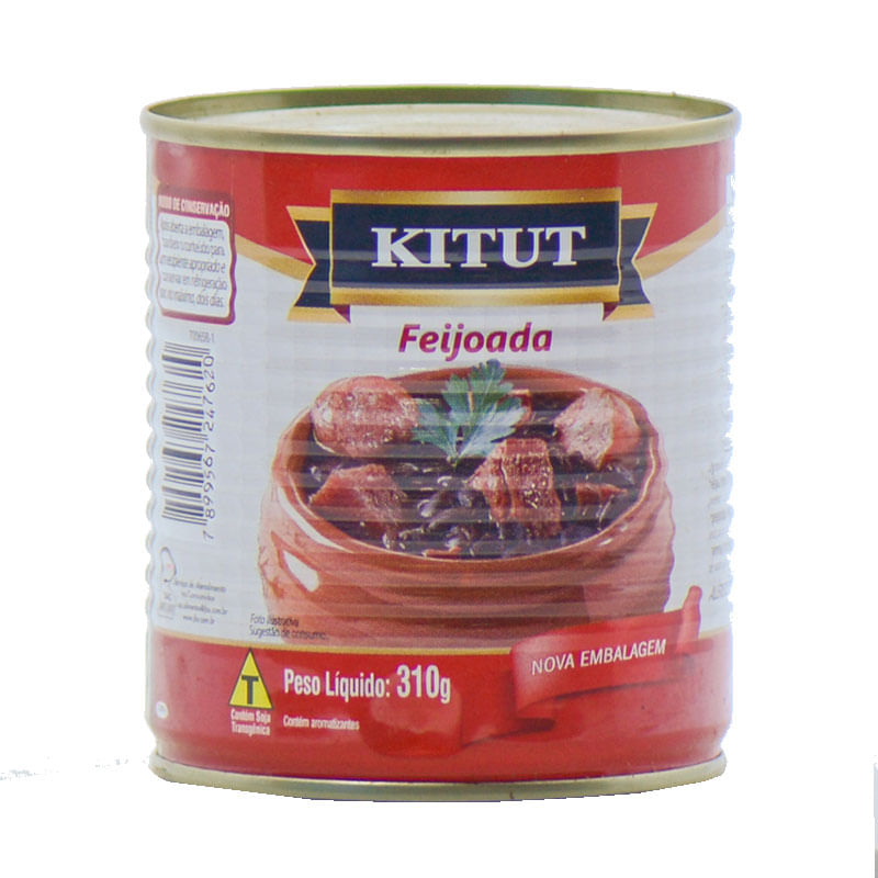 Feijoada Kitut Lata 310g Cilindro