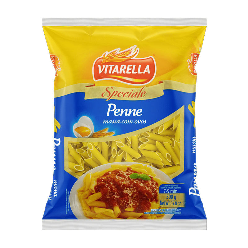 Macarrão Penne Vitarella 500g com Ovos